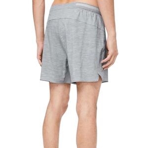Men's Lululemon Surge Short 6" - Heather Allover Sea Salt Light Cast